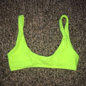 Neon Green Bikini Top!